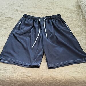 croft & barrow Men's Navy Athletic Mesh Drawstring Shorts